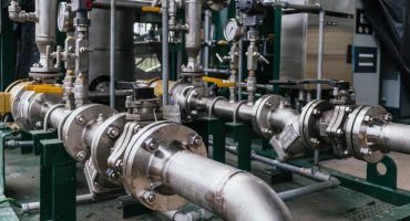 A closeup shot of a cylindrical grinder - industrial concept